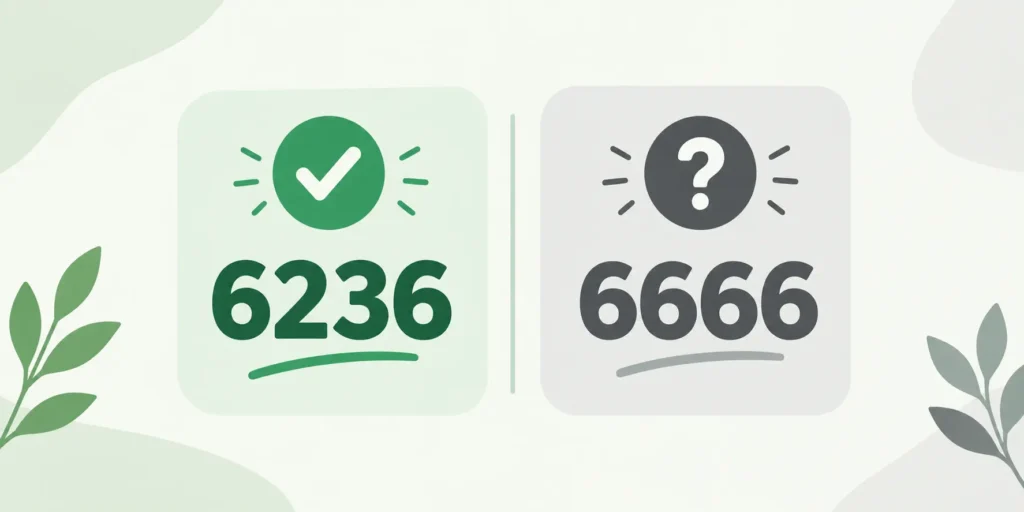 Infographic comparing 6,236 correct Ayah count versus the incorrect 6,666 figure