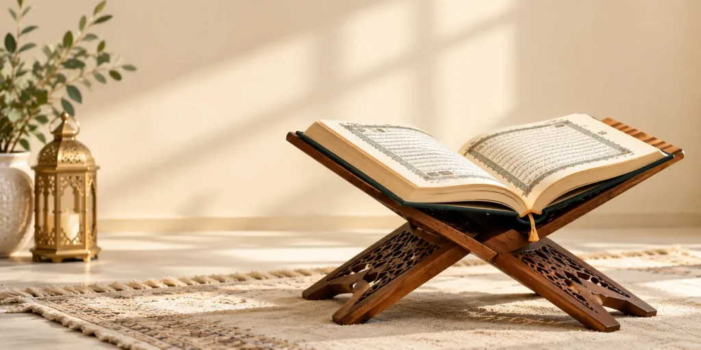Open Quran representing Surah An-Nas, the 114th chapter with six verses.