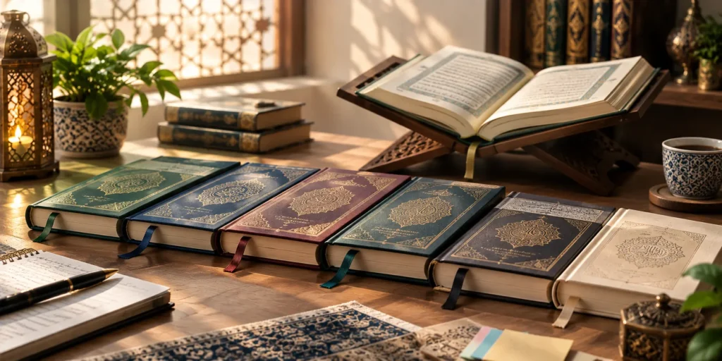 Comparing different English translations of the Quran