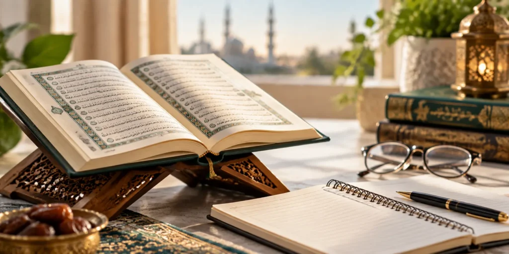Studying Surah Al-Baqarah with Arabic Quran and English translation