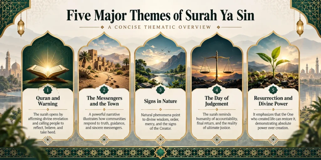 Five main themes of Surah Ya Sin